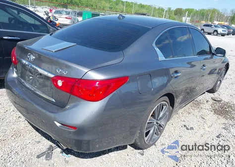 2014 Infiniti Q50 Premium из США, поврежденный, VIN JN1BV7AR0EM700278